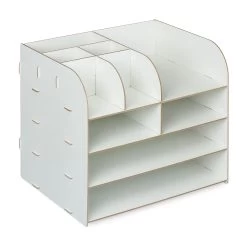 Schreibtisch Organizer In Weiß