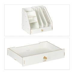 Schreibtisch-Organizer In Weiß