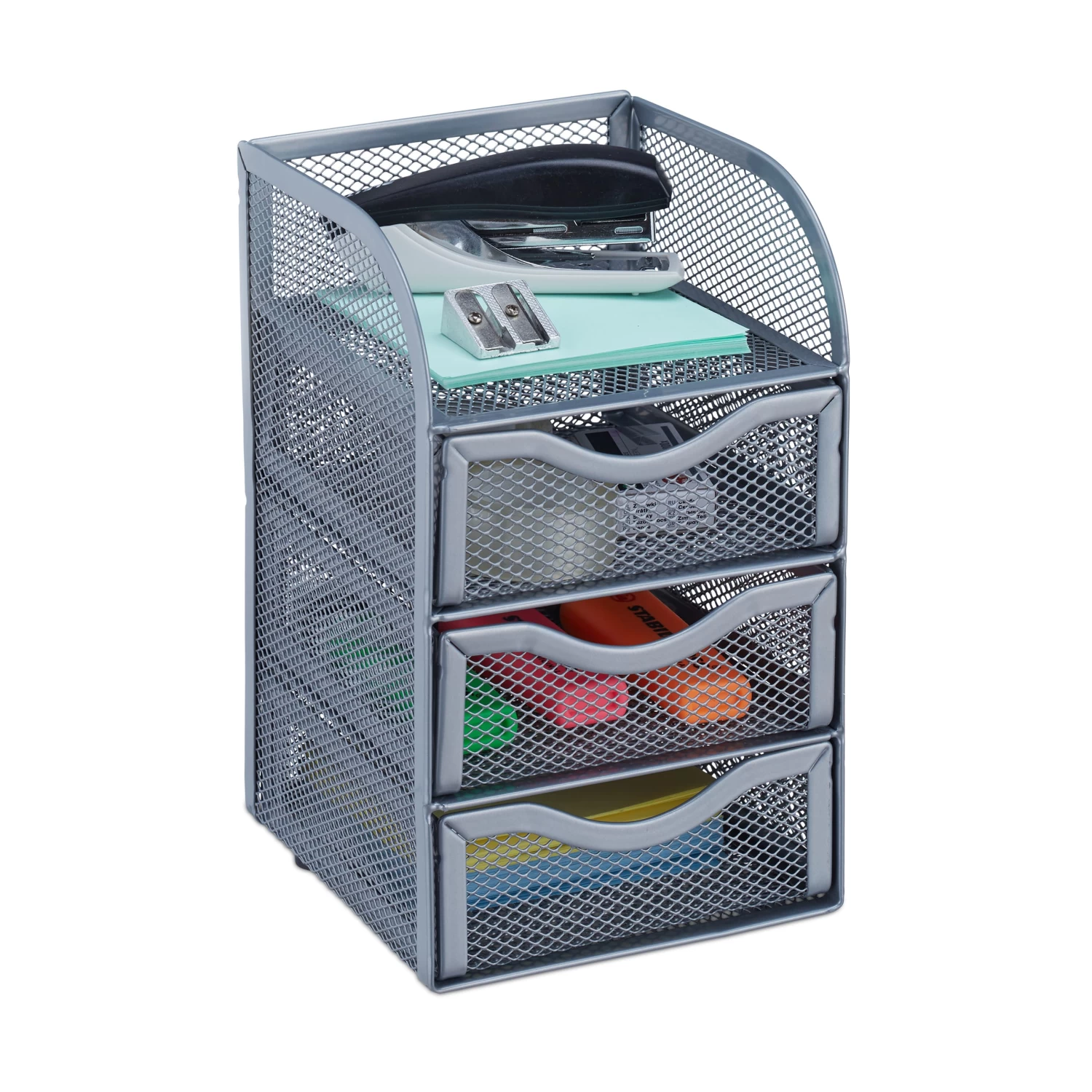 Schreibtischorganizer In Silber - (B)12,5 X (H)21 X (T)13 Cm – Bild 6