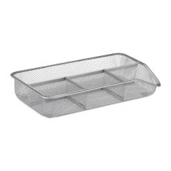 Schreibtischorganizer In Silber - (B)27,5 X (H)4,8 X (T)16 Cm