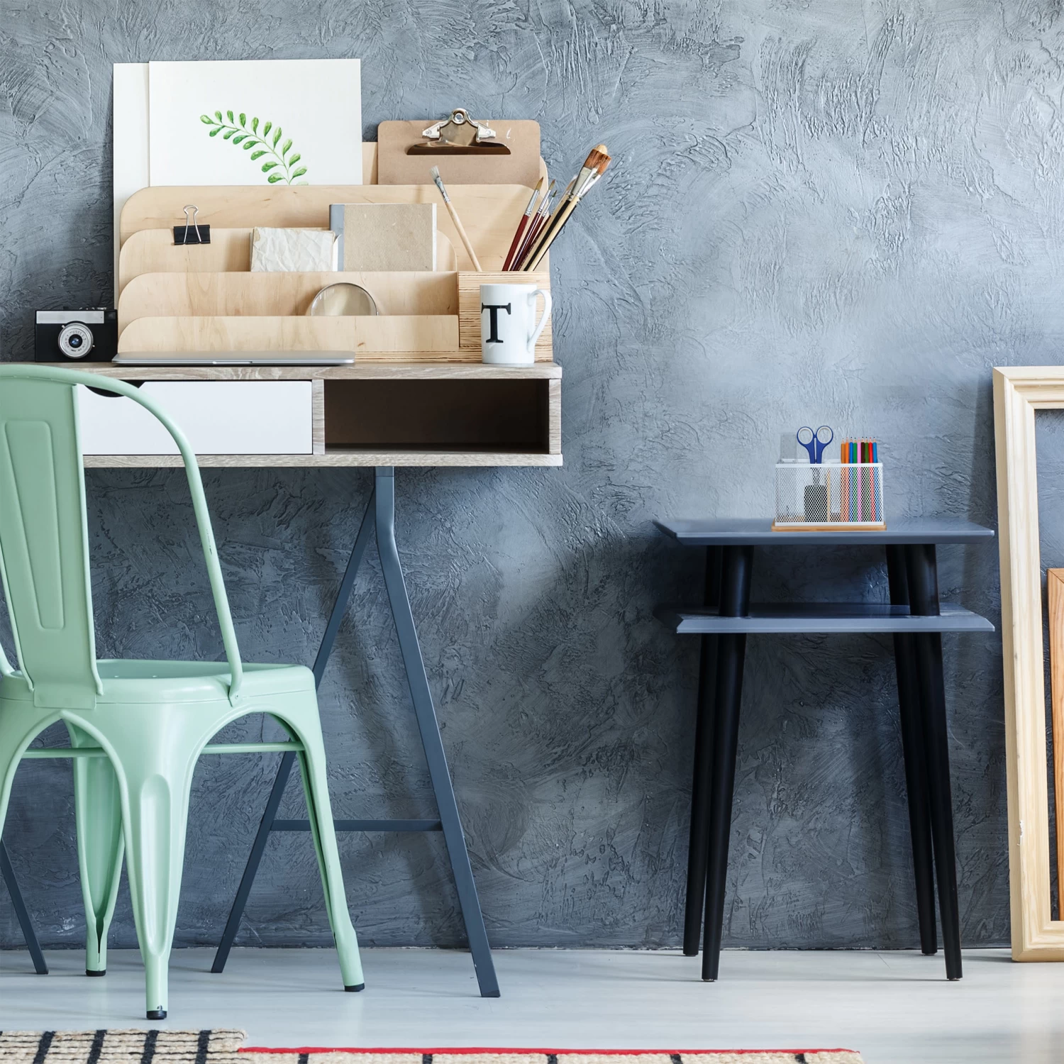 Stiftehalter In Natur/ Weiß – Bild 2