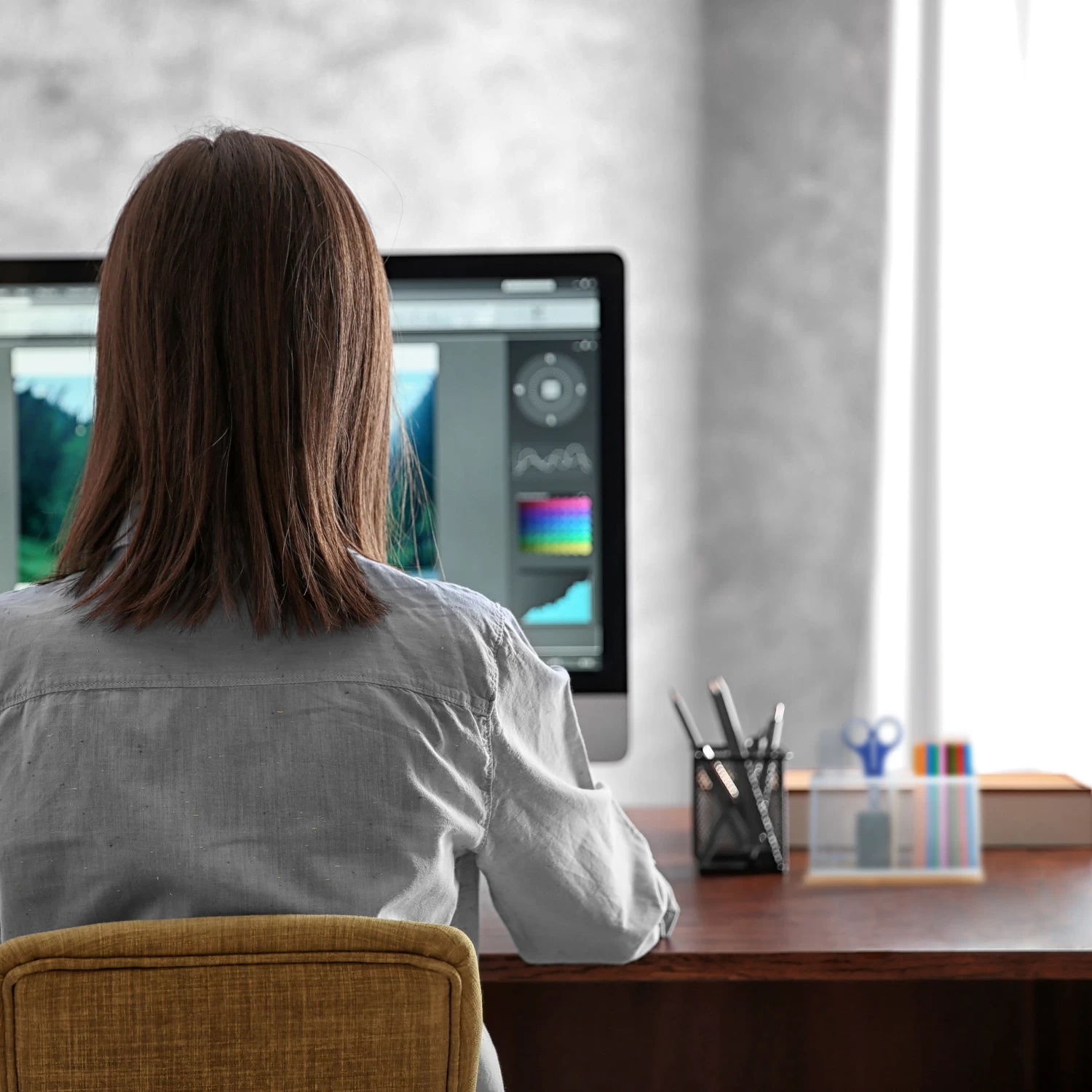 Stiftehalter In Natur/ Weiß – Bild 3