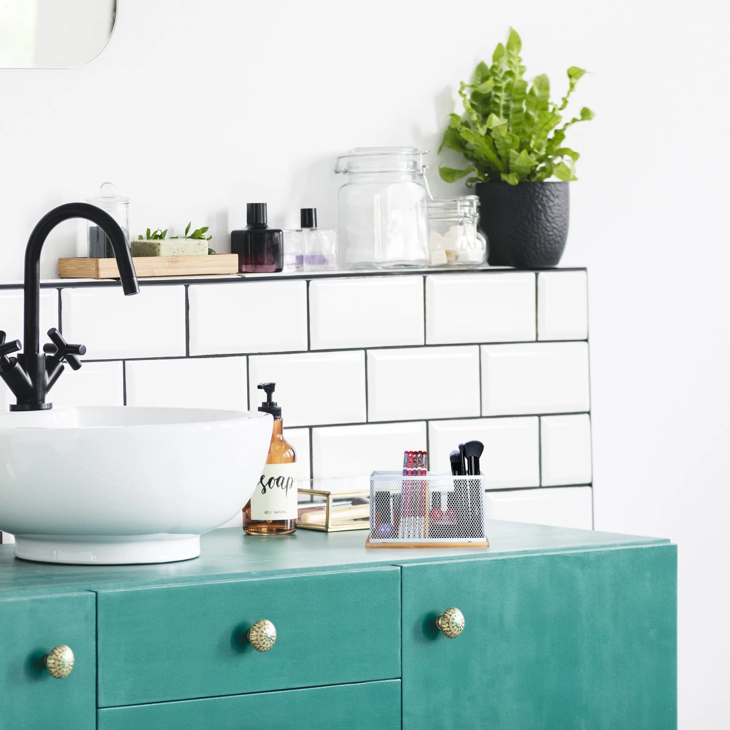 Stiftehalter In Natur/ Weiß – Bild 5