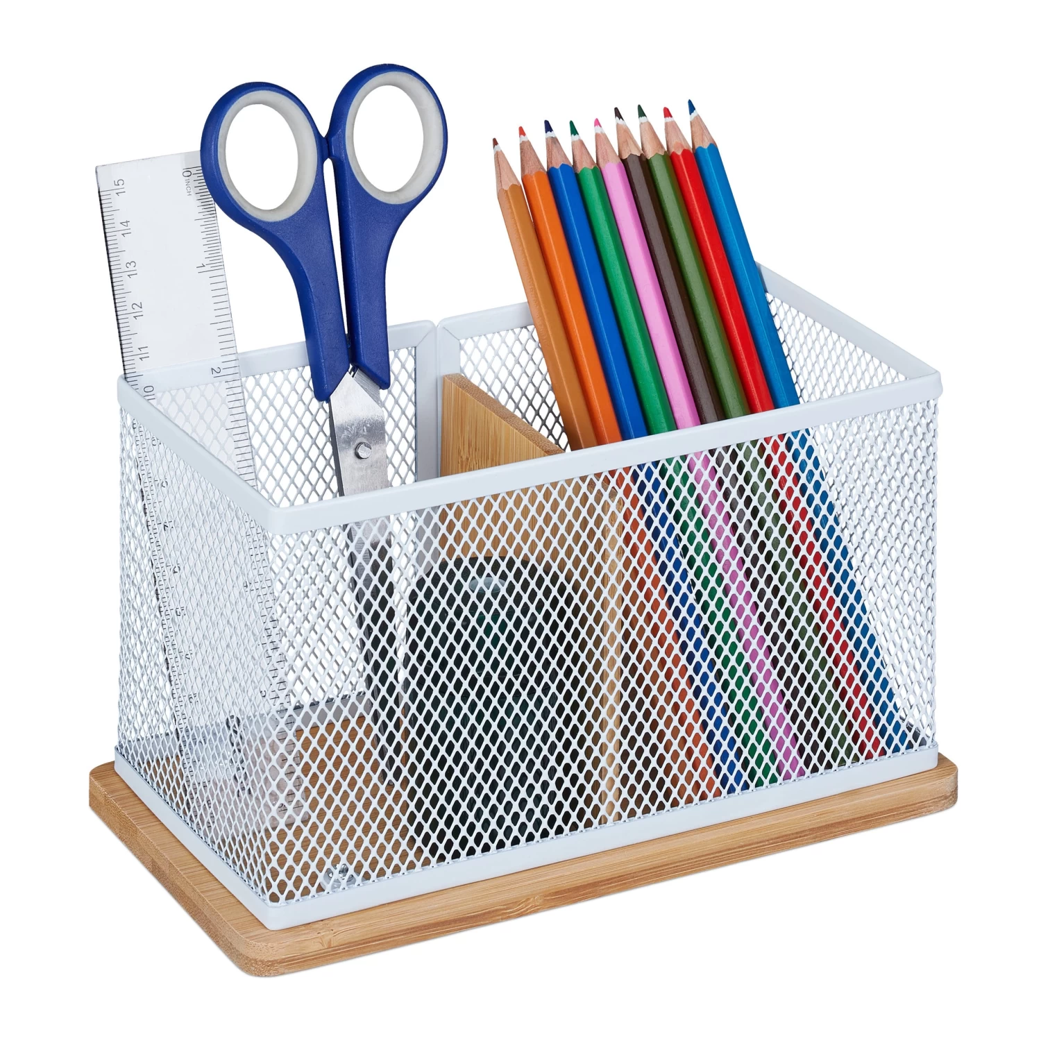 Stiftehalter In Natur/ Weiß – Bild 8