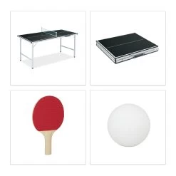 Tischtennisplatte In Schwarz - (B)70 X (H)70 X (T)150 Cm