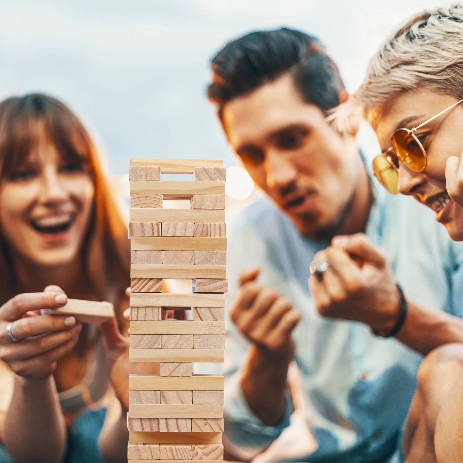 Wackelturm Trinkspiel Drunken Tower In Natur – Bild 5